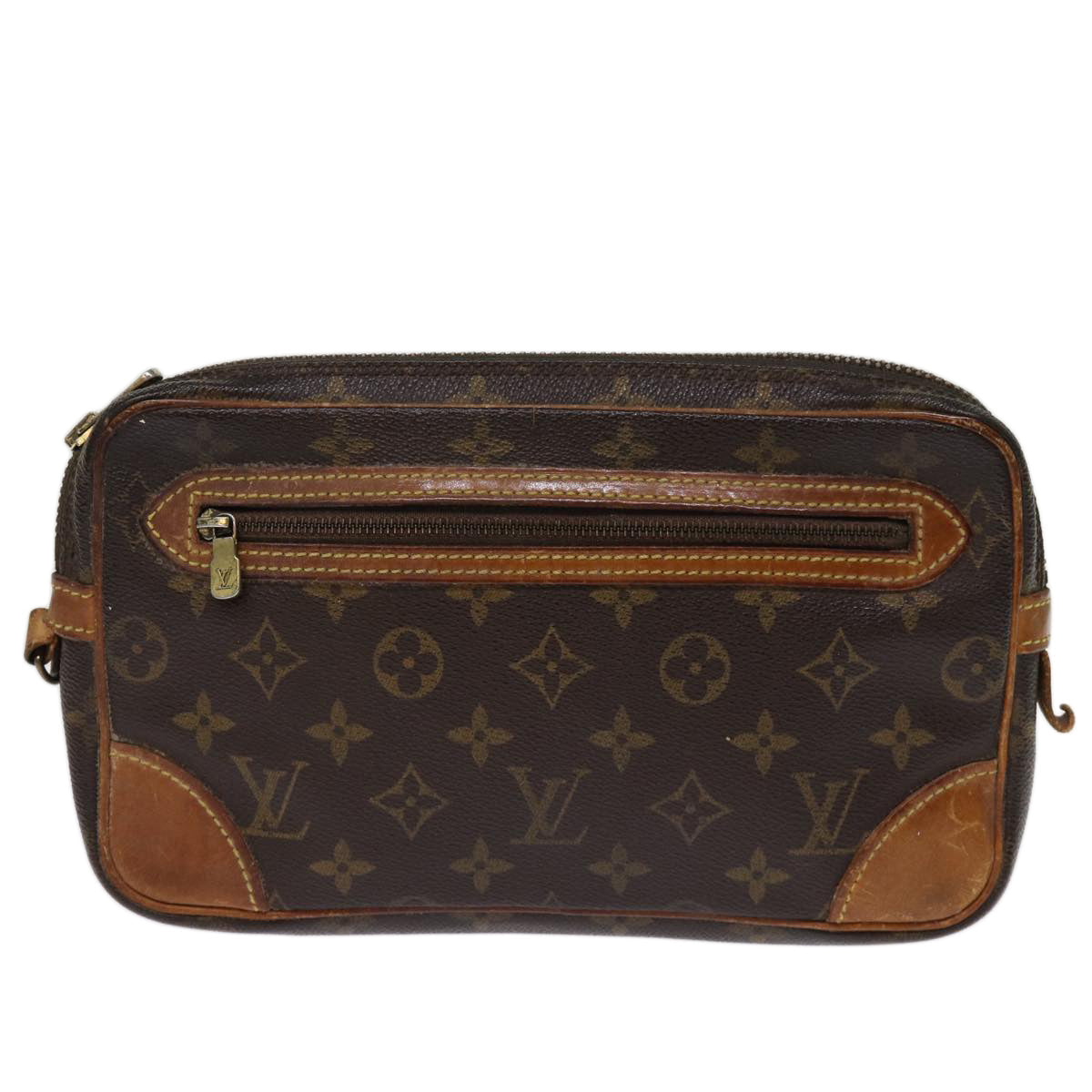 LOUIS VUITTON Monogram Marly Dragonne GM Clutch Bag M51825 LV 74438