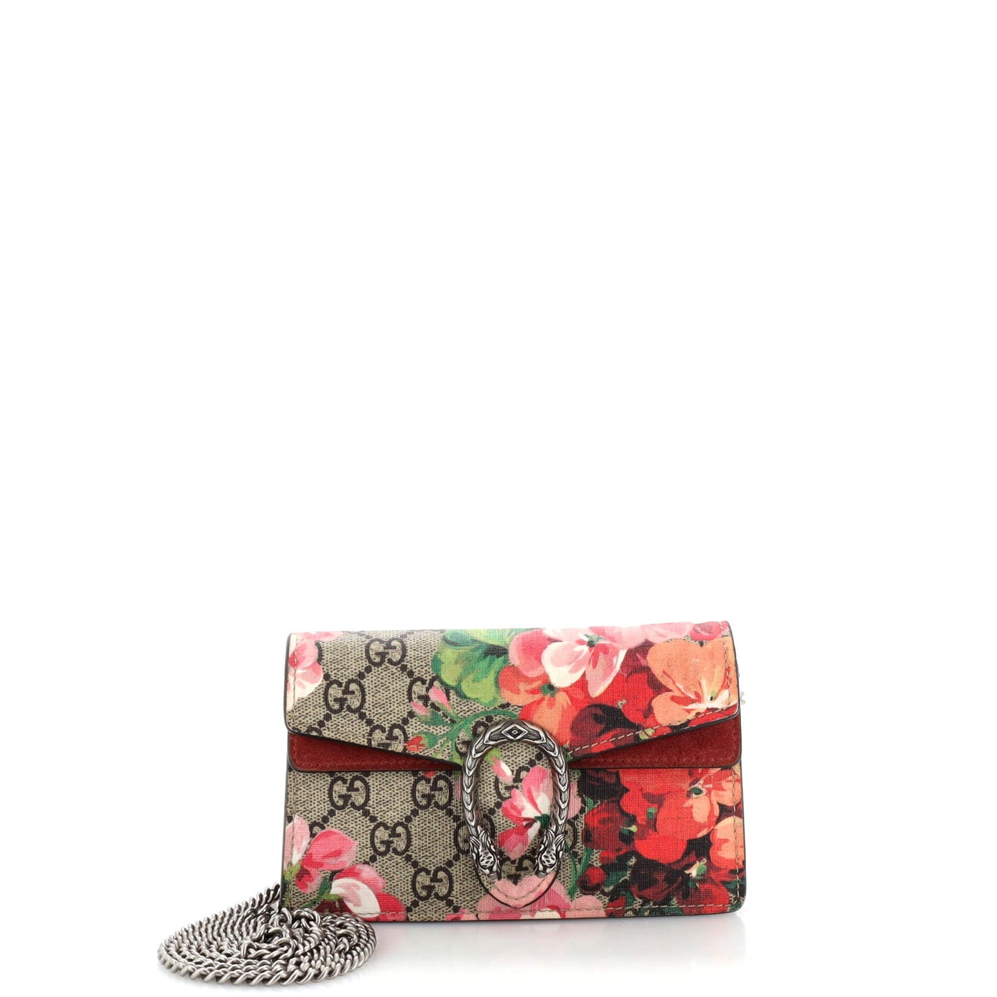 Luxury Gucci Trending 2025 Dionysus Bag Blooms Print GG Coated Canvas Super Mini