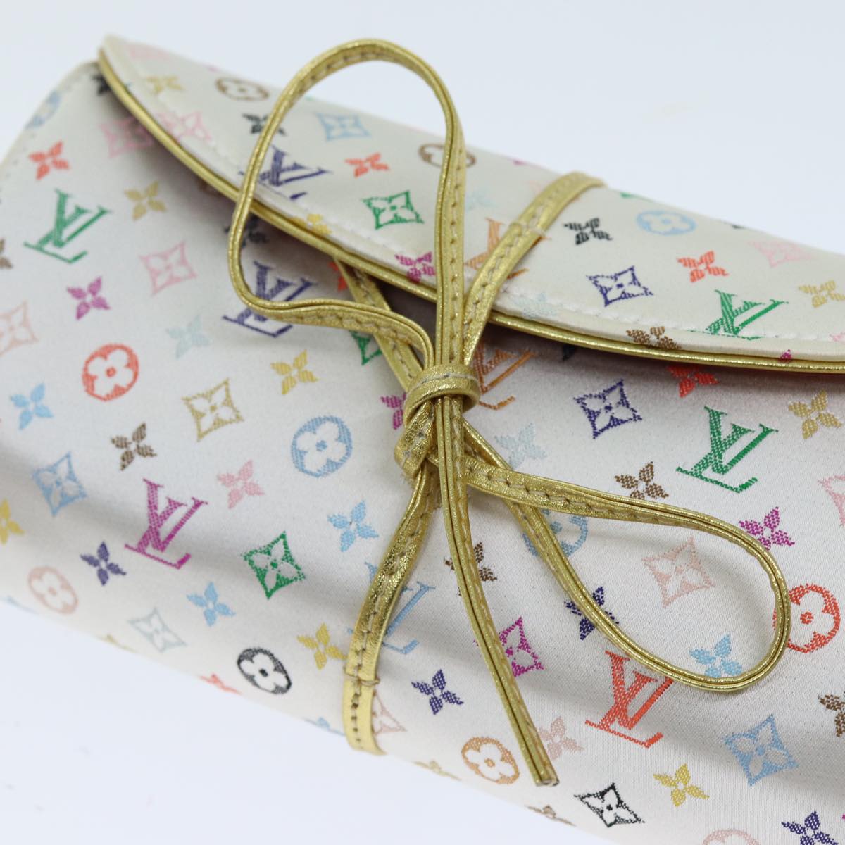 LOUIS VUITTON Multicolor Trousse Bijou Pliable Box White M92047 LV 74441A