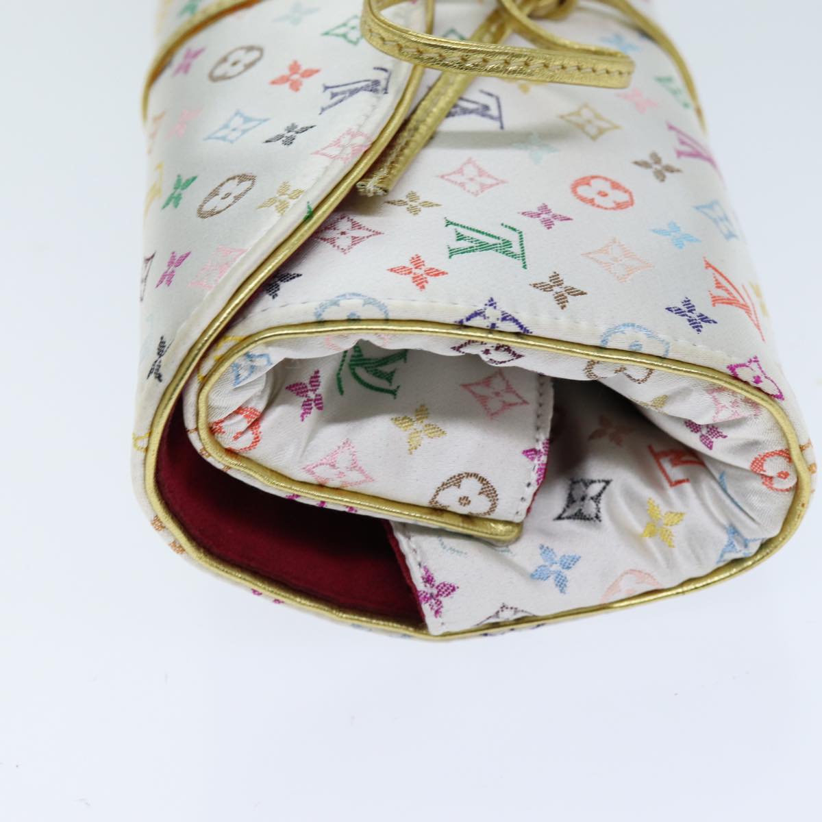 LOUIS VUITTON Multicolor Trousse Bijou Pliable Box White M92047 LV 74441A