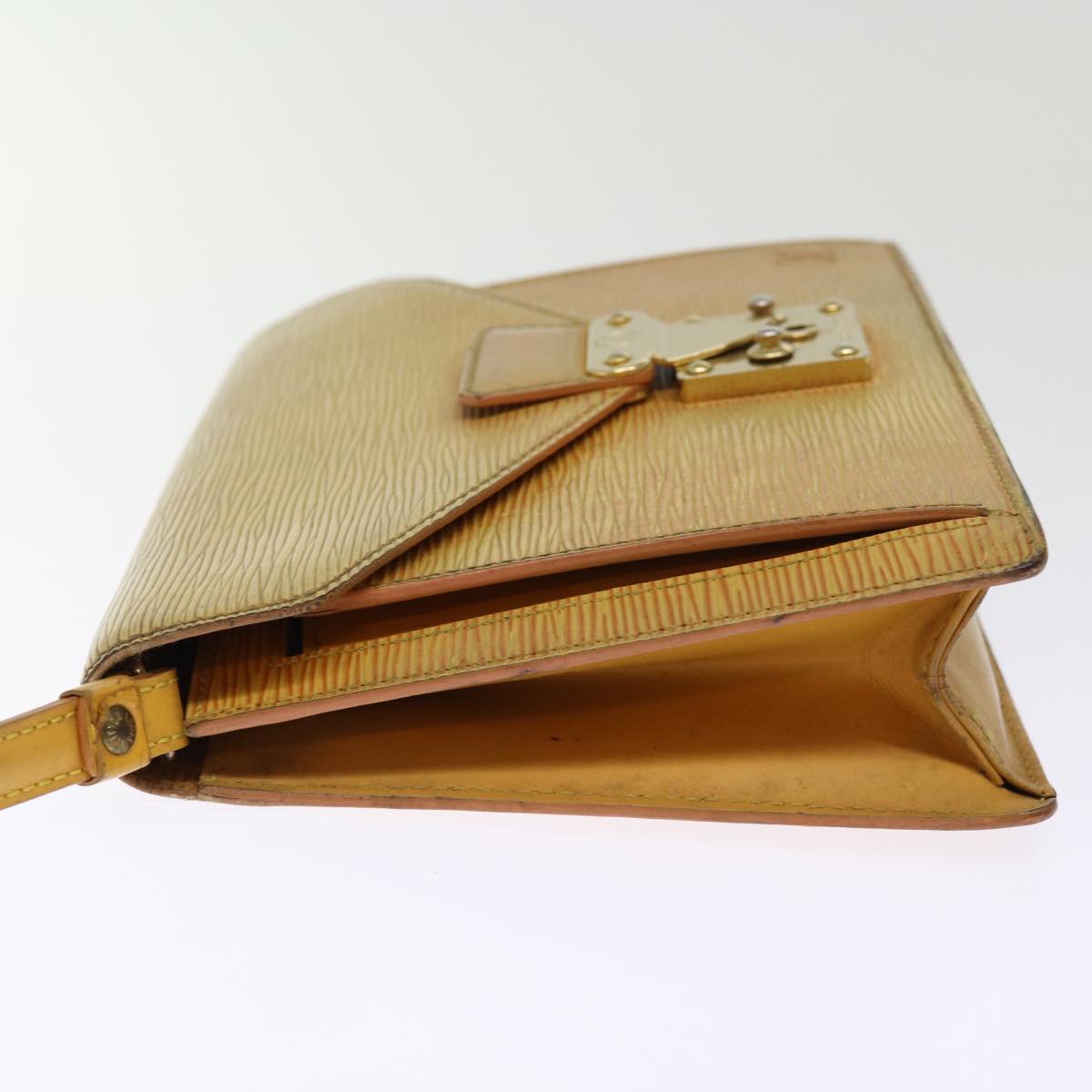 LOUIS VUITTON Epi Serie Dragonne Clutch Bag Winnipeg Beige M52616 LV 74445