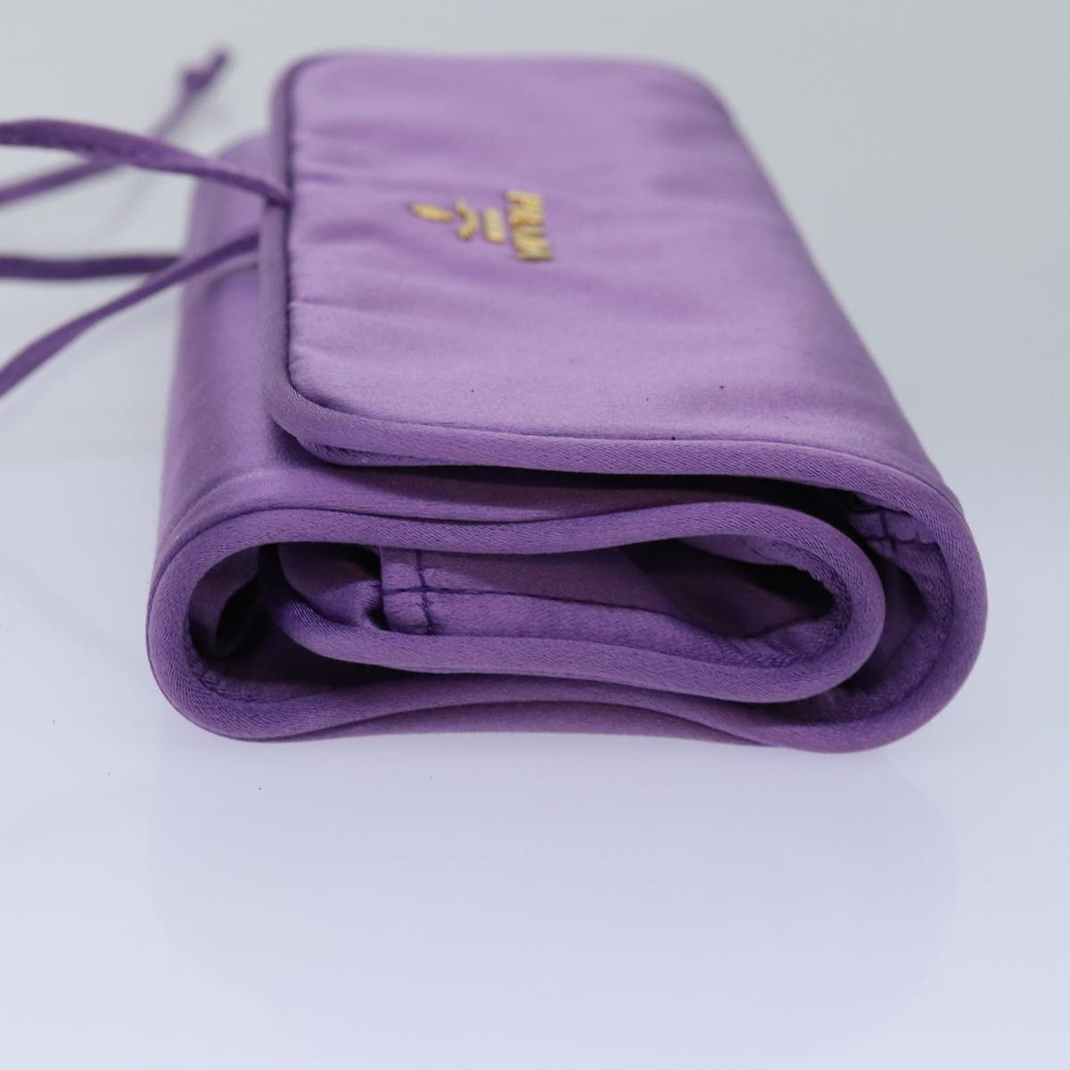 Luxury PradaJewelry Case Cosmetic Pouch Satin Purple 74450