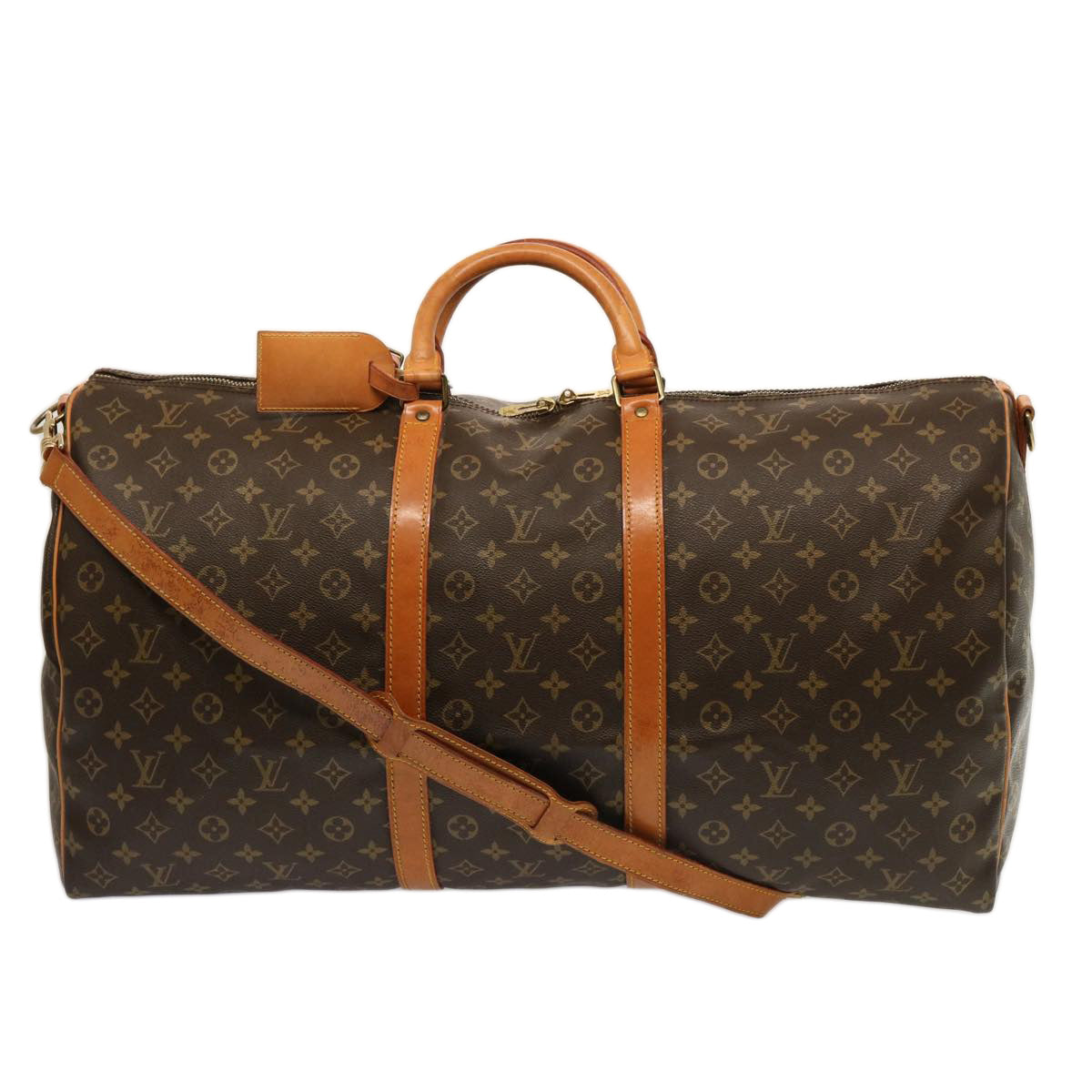 LOUIS VUITTON Monogram Keepall Bandouliere 60 Boston Bag M41412 LV 74457