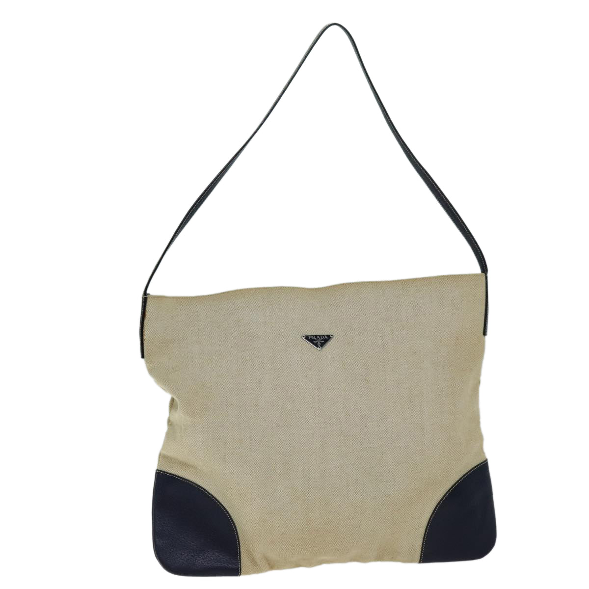Luxury PradaShoulder Bag Canvas Beige 74475