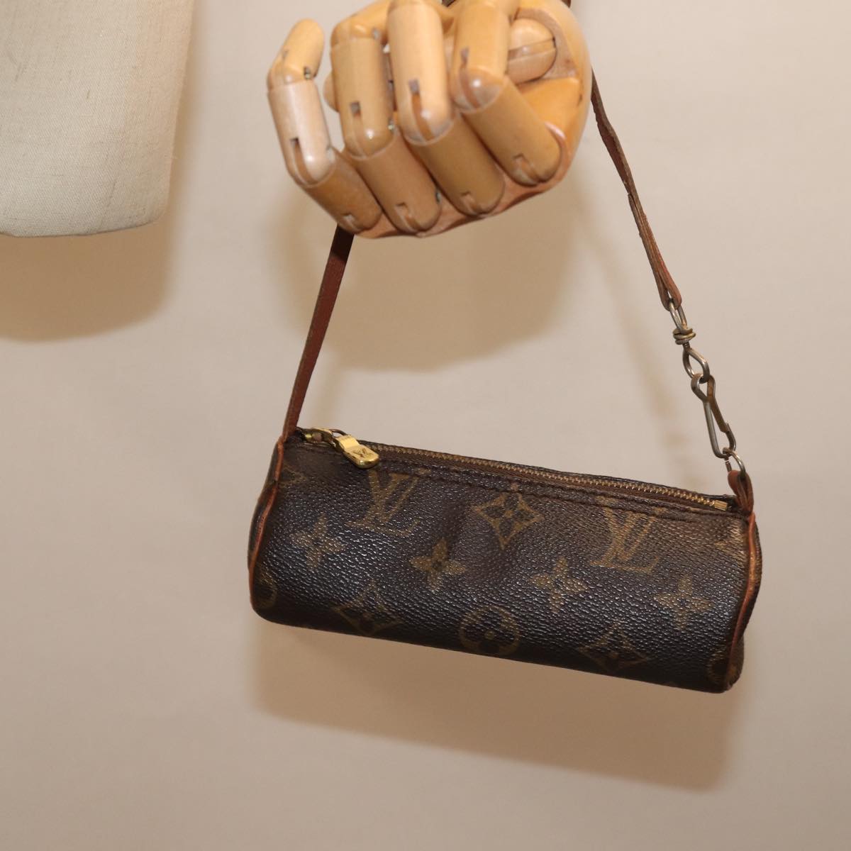 LOUIS VUITTON Monogram Papillon Pouch LV 74502