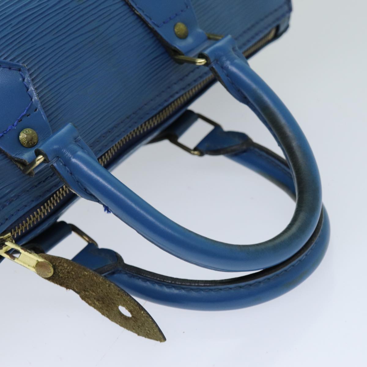 LOUIS VUITTON Epi Speedy 25 Hand Bag Toledo Blue M43015 LV 74506