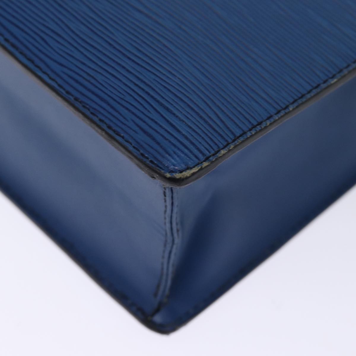 LOUIS VUITTON Epi Sac Plat Hand Bag Blue M52075 LV 74512