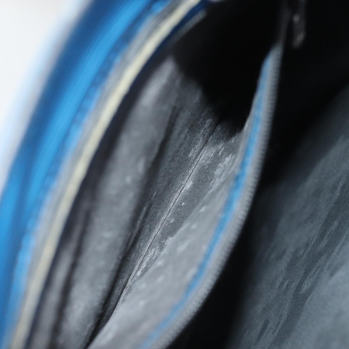 LOUIS VUITTON Epi Sac Plat Hand Bag Blue M52075 LV 74512