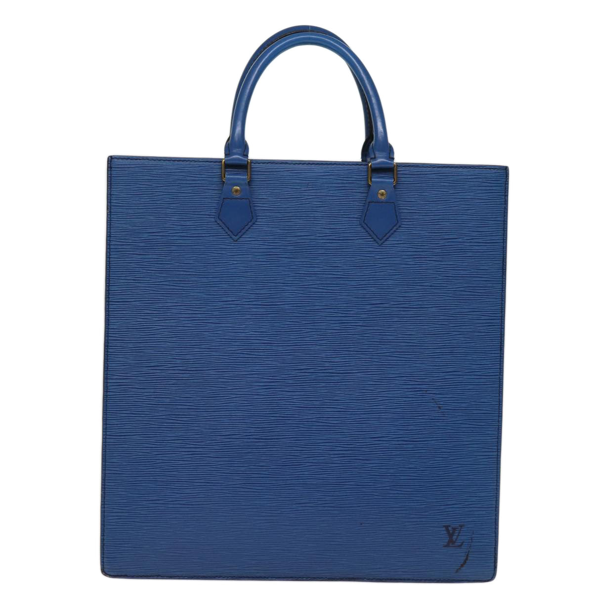 LOUIS VUITTON Epi Sac Plat Hand Bag Blue M52075 LV 74512