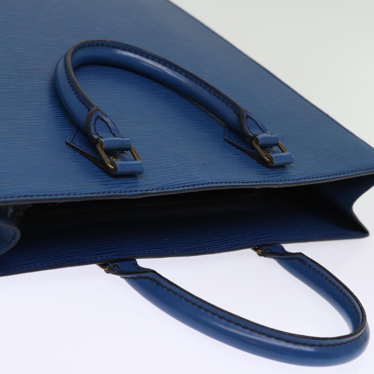 LOUIS VUITTON Epi Sac Plat Hand Bag Blue M52075 LV 74512