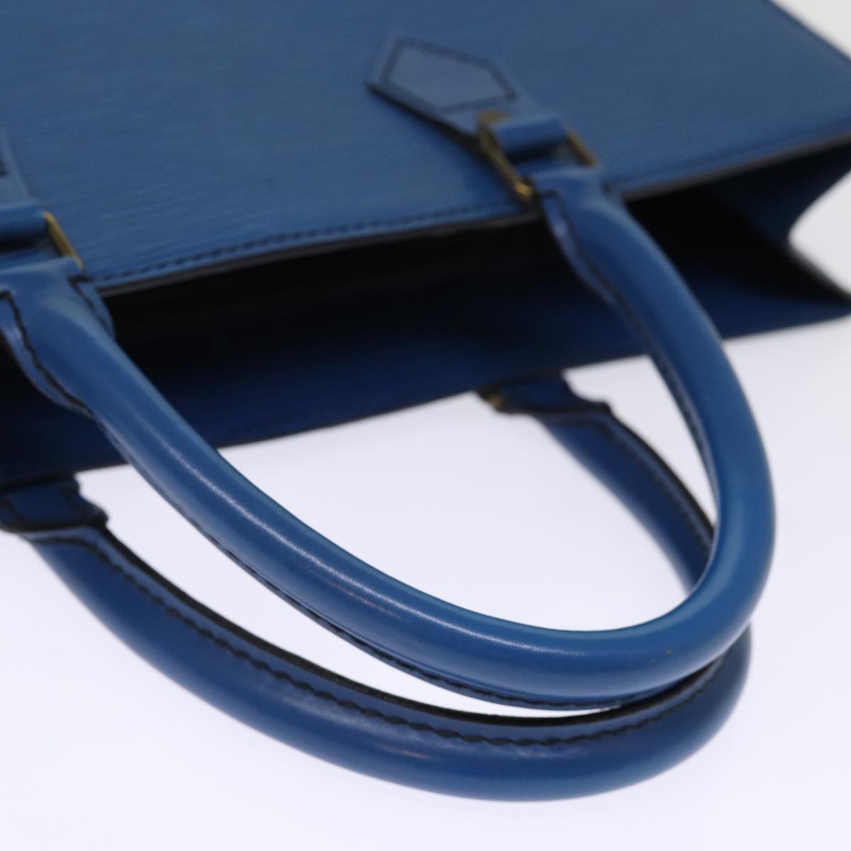 LOUIS VUITTON Epi Sac Plat Hand Bag Blue M52075 LV 74512