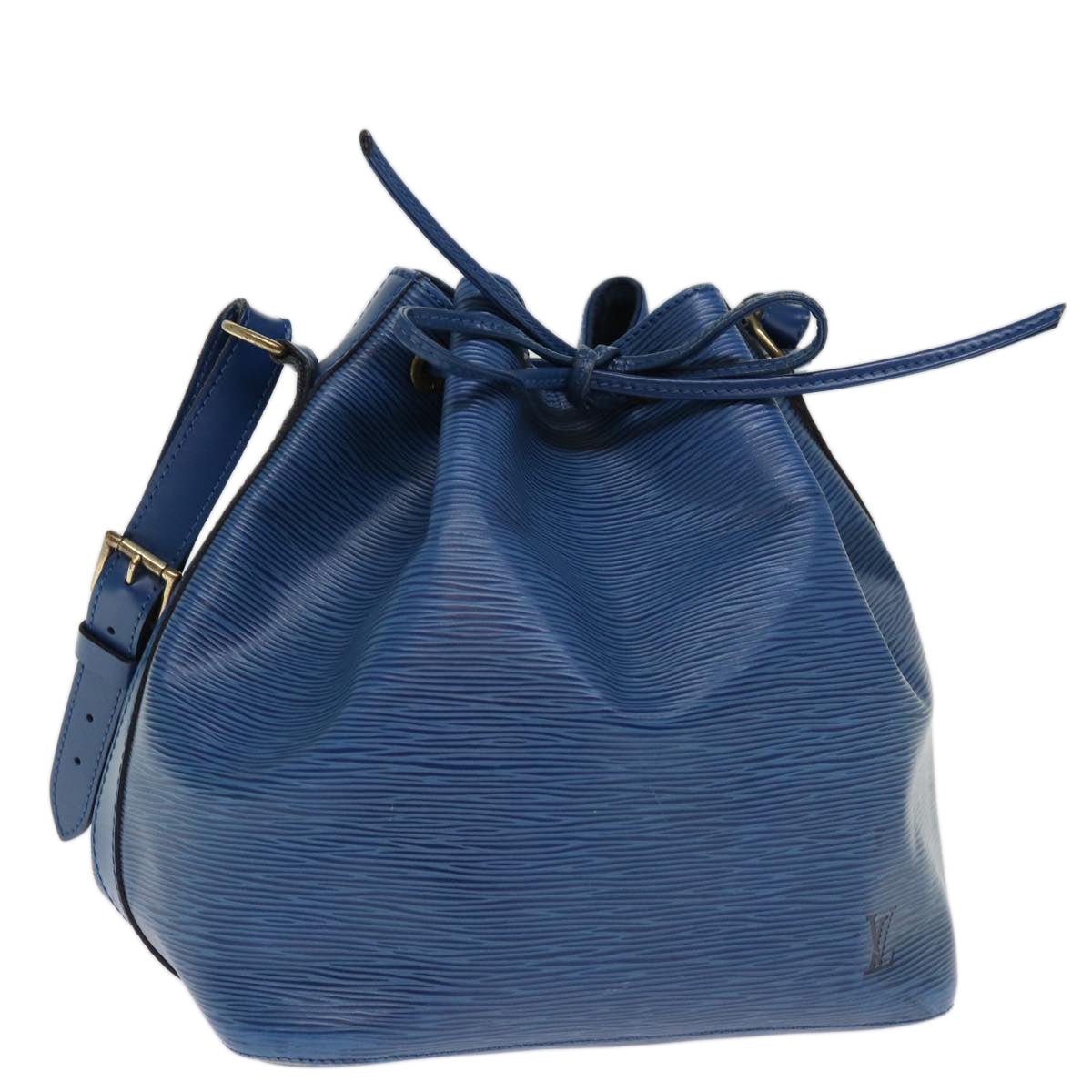 LOUIS VUITTON Epi Petit Noe Shoulder Bag Blue M44105 LV 74517