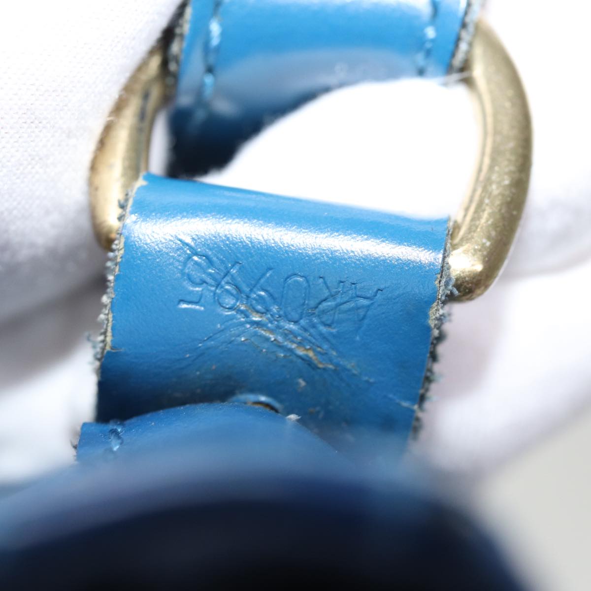 LOUIS VUITTON Epi Petit Noe Shoulder Bag Blue M44105 LV 74517