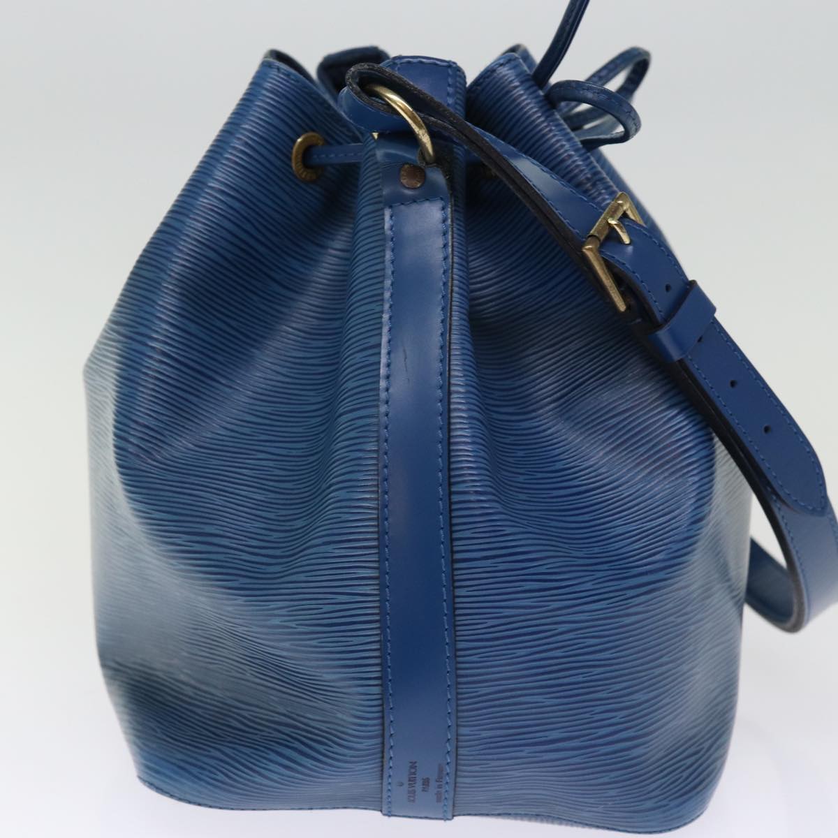 LOUIS VUITTON Epi Petit Noe Shoulder Bag Blue M44105 LV 74517