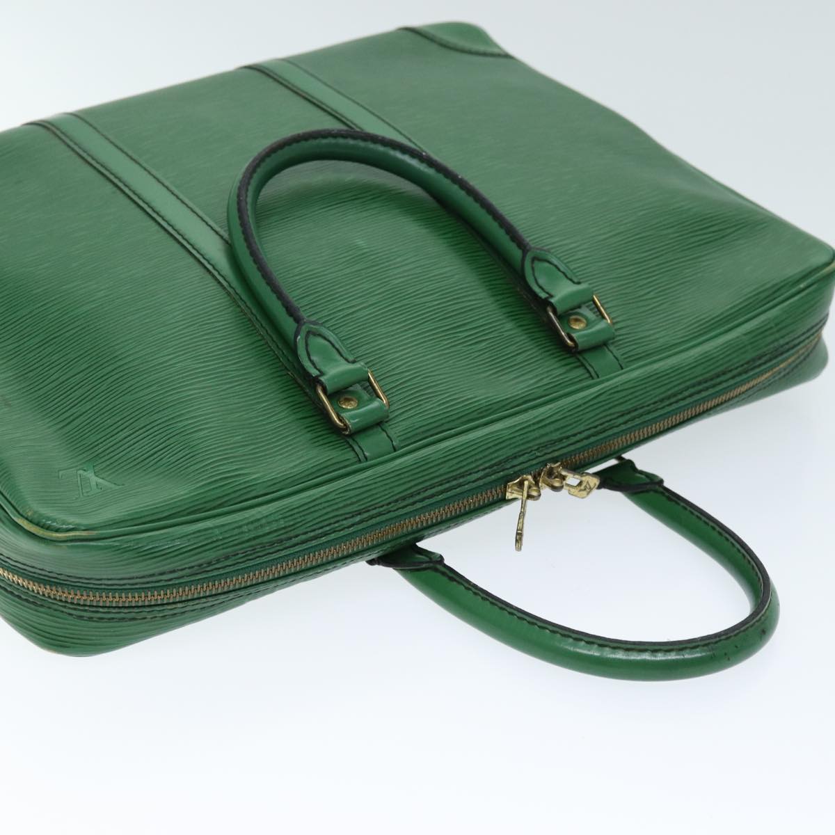 LOUIS VUITTON Epi Porte Documents Voyage Business Bag Green M54474 LV 74522