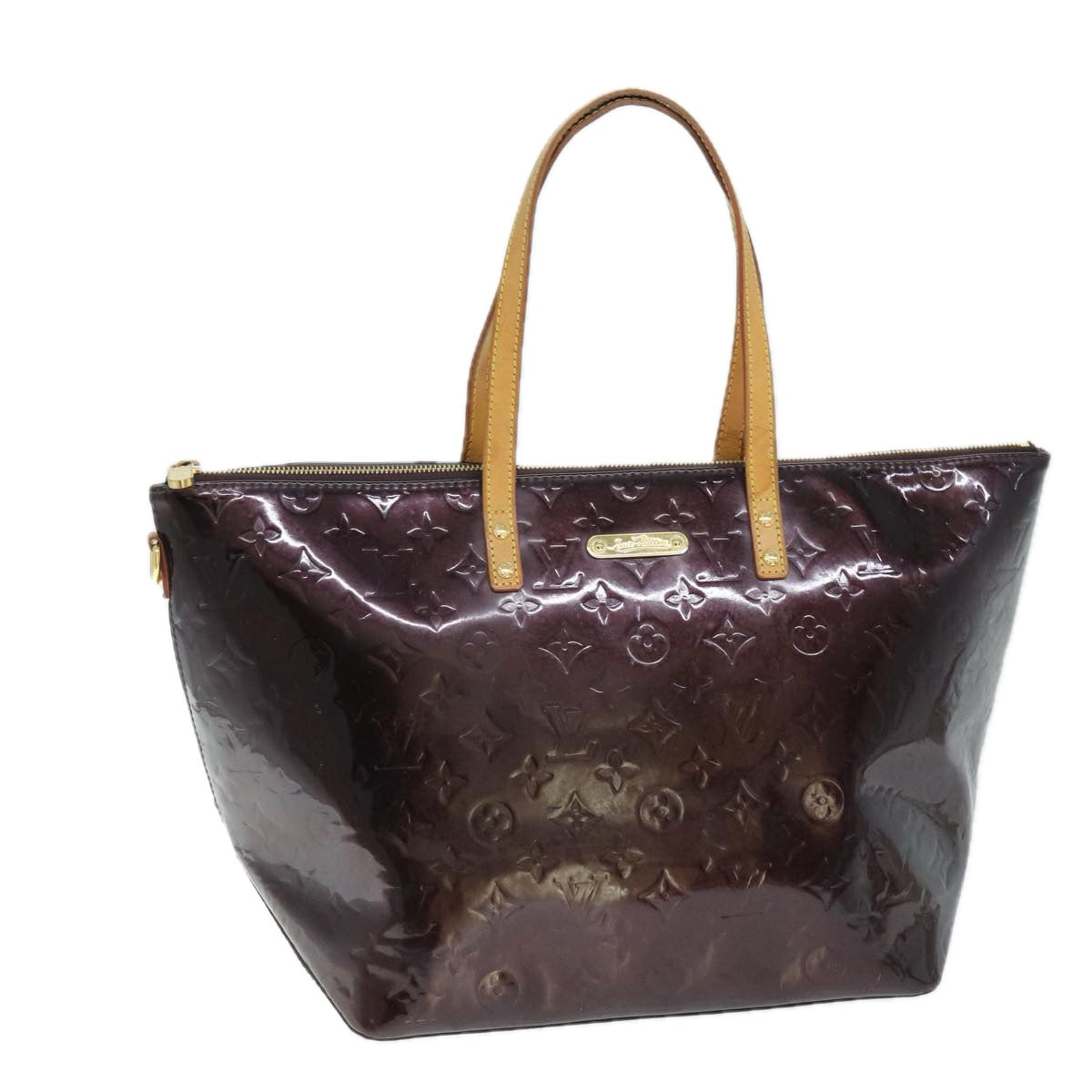 LOUIS VUITTON Monogram Vernis Bellevue GM Tote Bag Amarante M93589 LV 74534