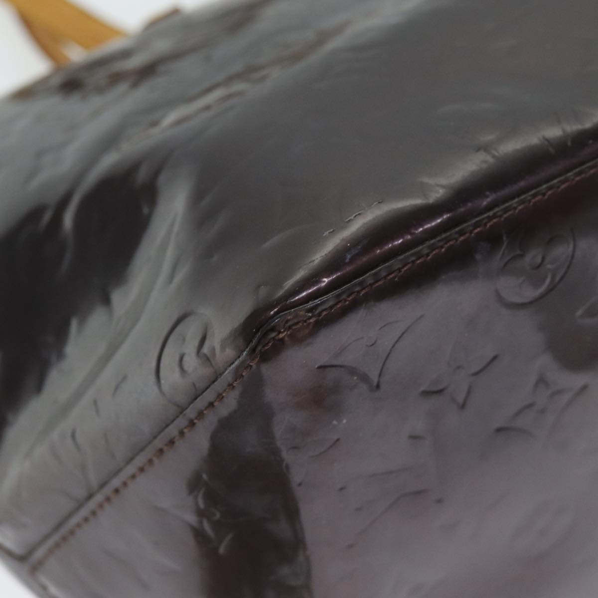 LOUIS VUITTON Monogram Vernis Bellevue GM Tote Bag Amarante M93589 LV 74534