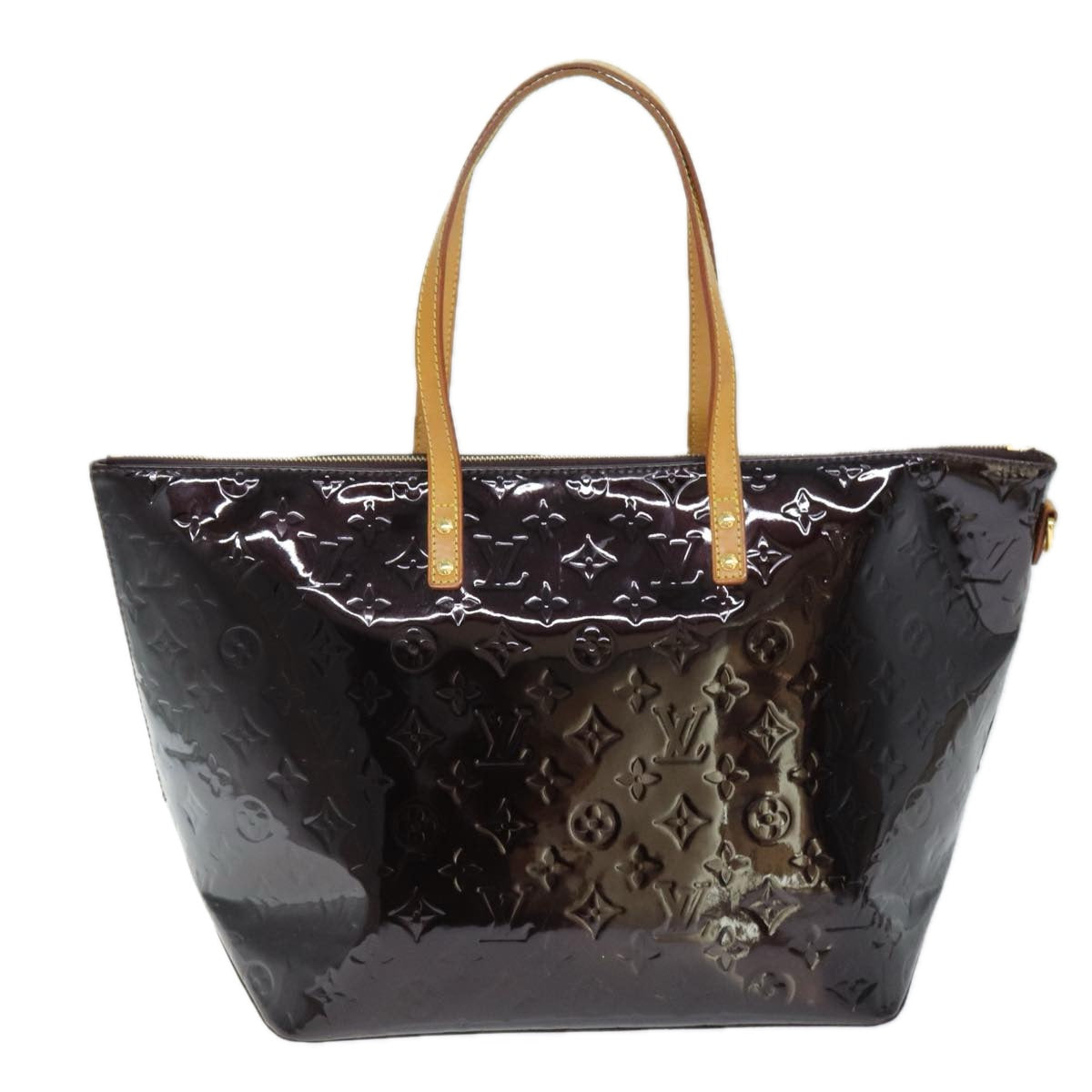 LOUIS VUITTON Monogram Vernis Bellevue GM Tote Bag Amarante M93589 LV 74534