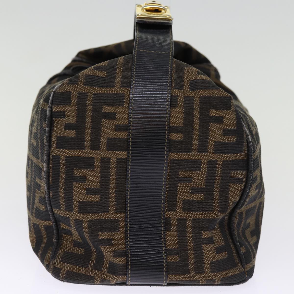 Luxury Fendi Zucca Canvas Vanity Cosmetic Pouch Brown Black74573