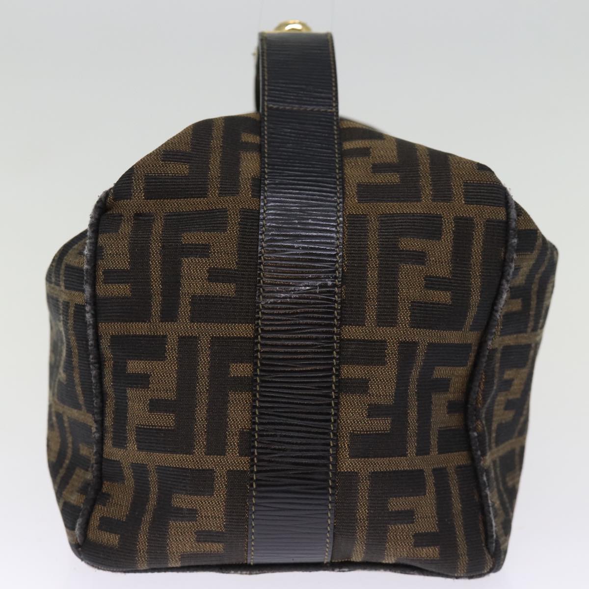 Luxury Fendi Zucca Canvas Vanity Cosmetic Pouch Brown Black74573
