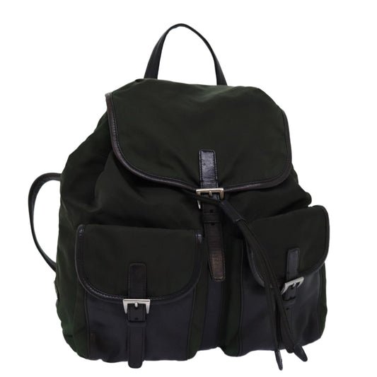 Luxury PradaBackpack Nylon Khaki 74576