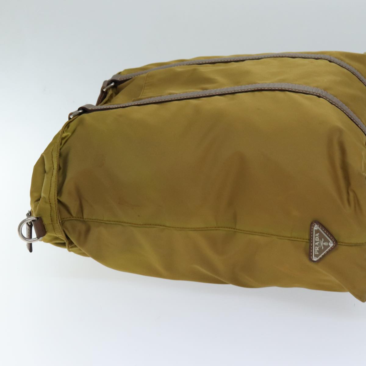 Luxury PradaHand Bag Nylon 2way Brown 74577