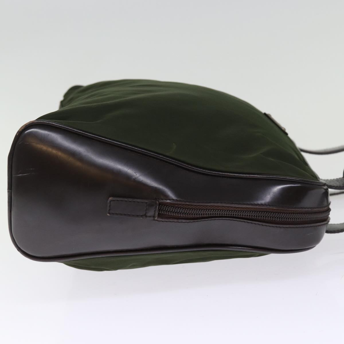 Luxury PradaShoulder Bag Nylon Khaki 74578