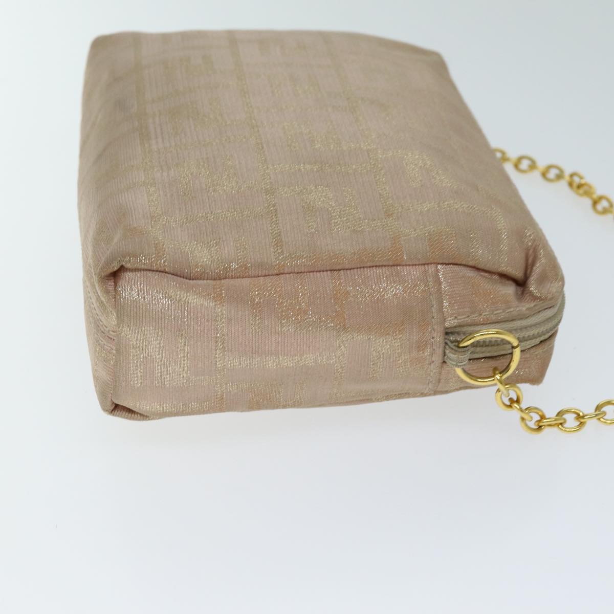 Luxury Fendi Chain Zucca Canvas Shoulder Bag Beige74583