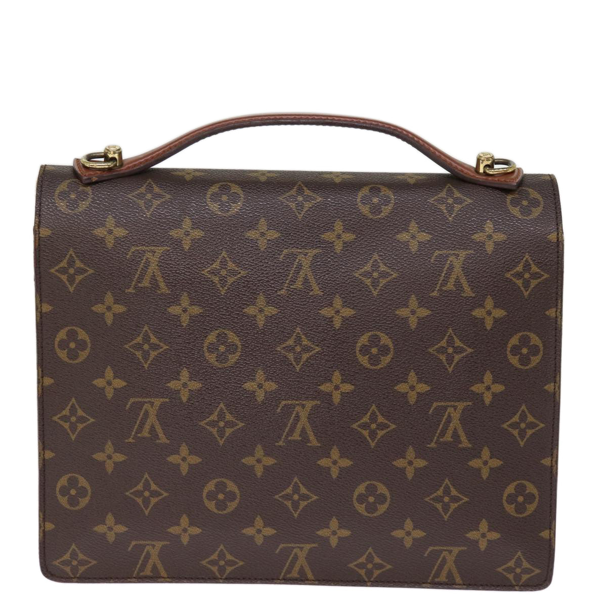 LOUIS VUITTON Monogram Monceau Hand Bag 2way M51185 LV 74586