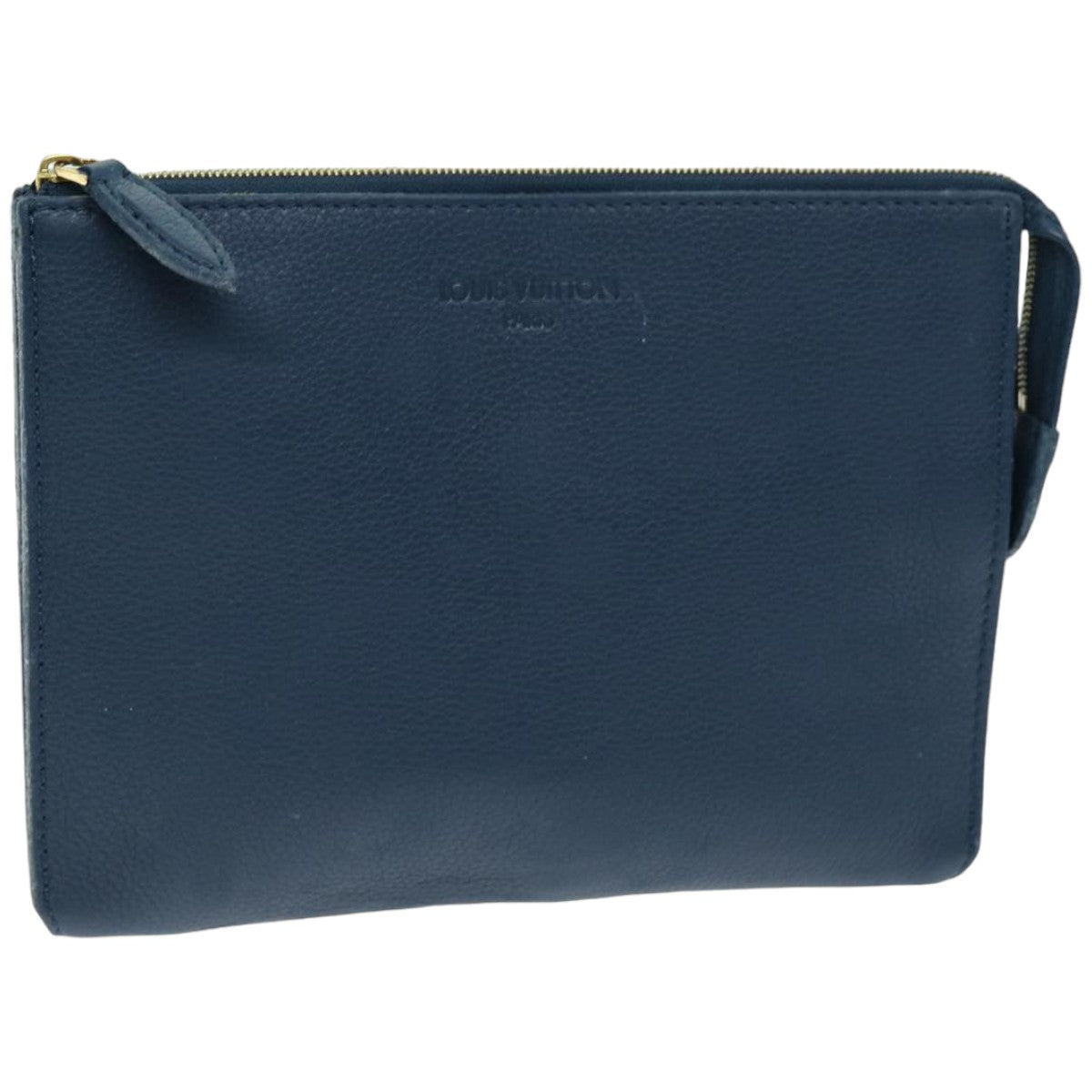 LOUIS VUITTON Pouch Taurillon Leather Navy Orage R99587 LV 74597