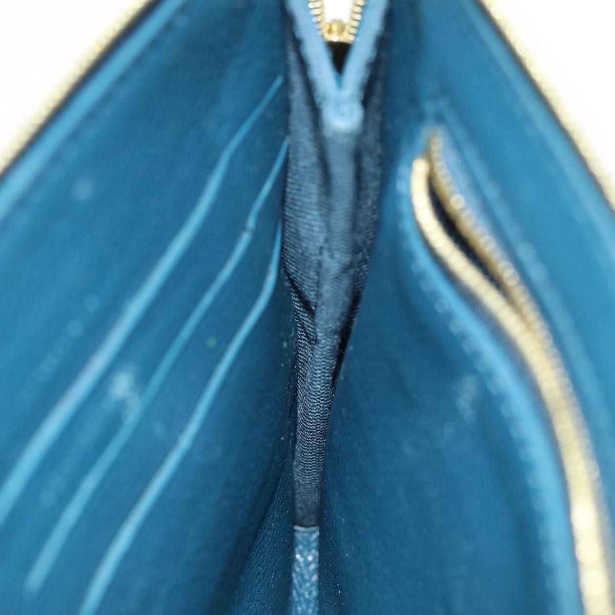 LOUIS VUITTON Pouch Taurillon Leather Navy Orage R99587 LV 74597