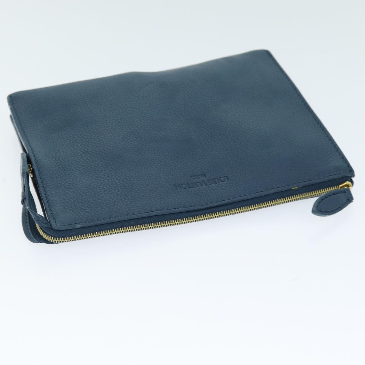 LOUIS VUITTON Pouch Taurillon Leather Navy Orage R99587 LV 74597