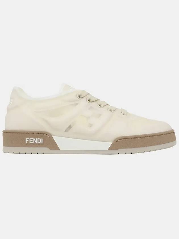 Luxury Fendi Match Mesh Low Top Sneakers White
