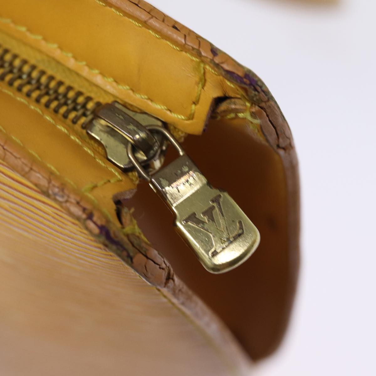 LOUIS VUITTON Epi Saint Jacques Shopping Shoulder Bag Yellow M52269 74614