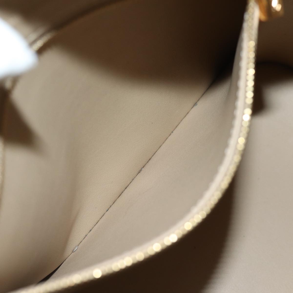 LOUIS VUITTON Monogram Vernis Houston Hand Bag Beige M91004 LV 74615
