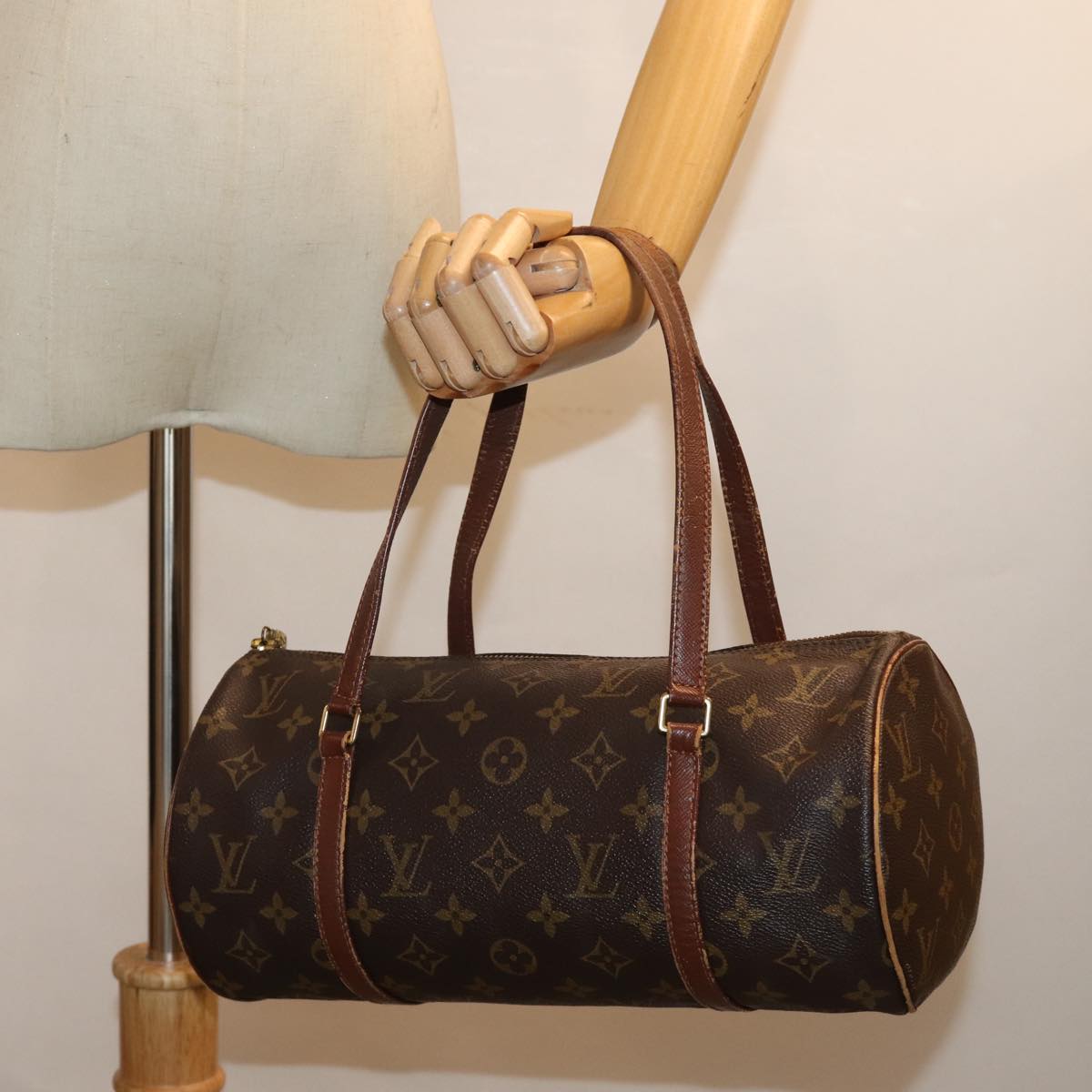 LOUIS VUITTON Monogram Papillon 30 Hand Bag M51385 LV 74623