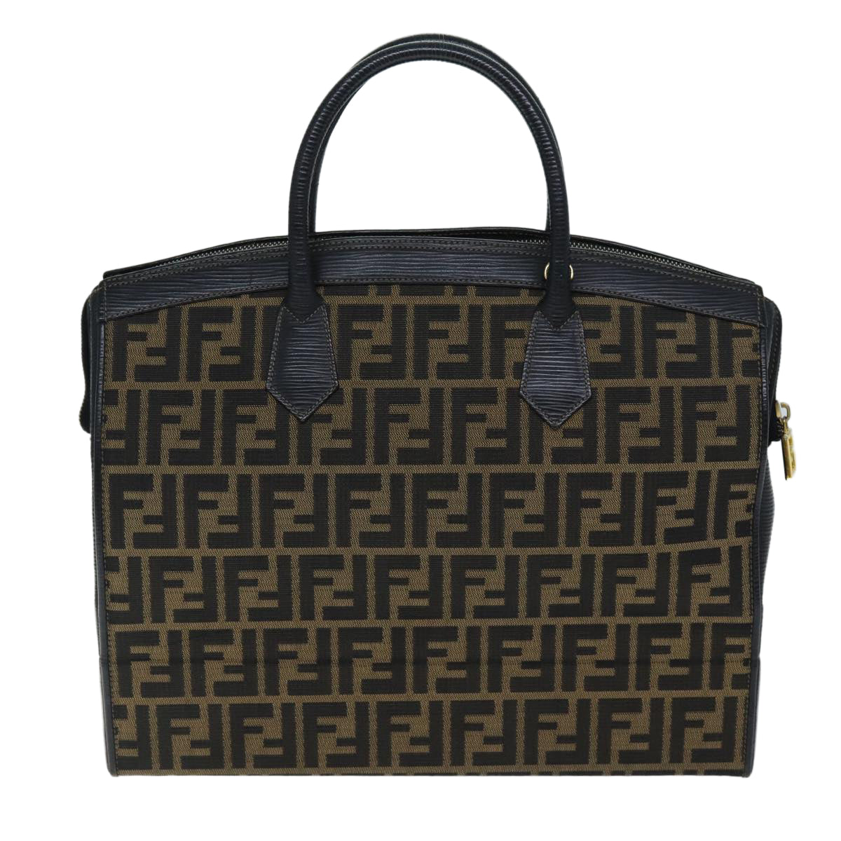 Luxury Fendi Zucca Canvas Hand Bag Brown Black74627