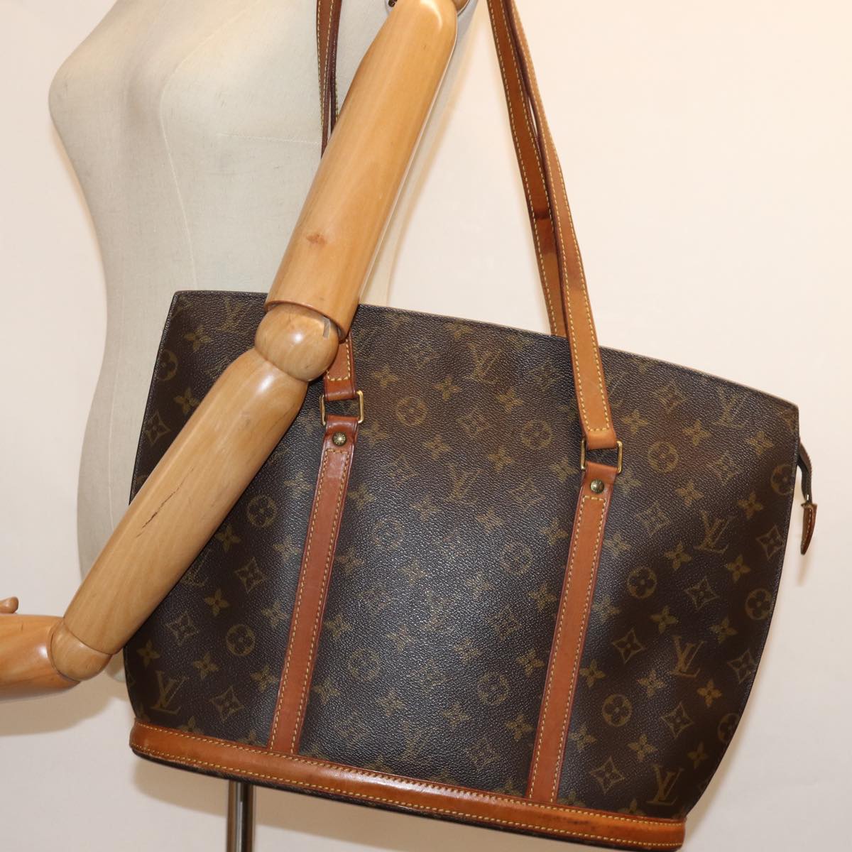 LOUIS VUITTON Monogram Babylone Tote Bag M51102 LV 74628