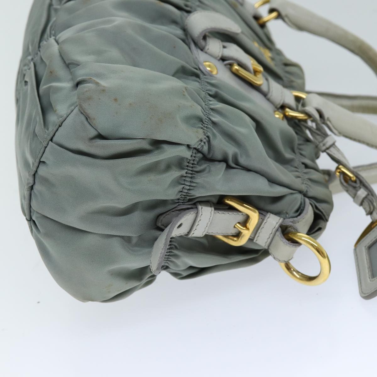 Luxury PradaHand Bag Nylon 2way Green 74635