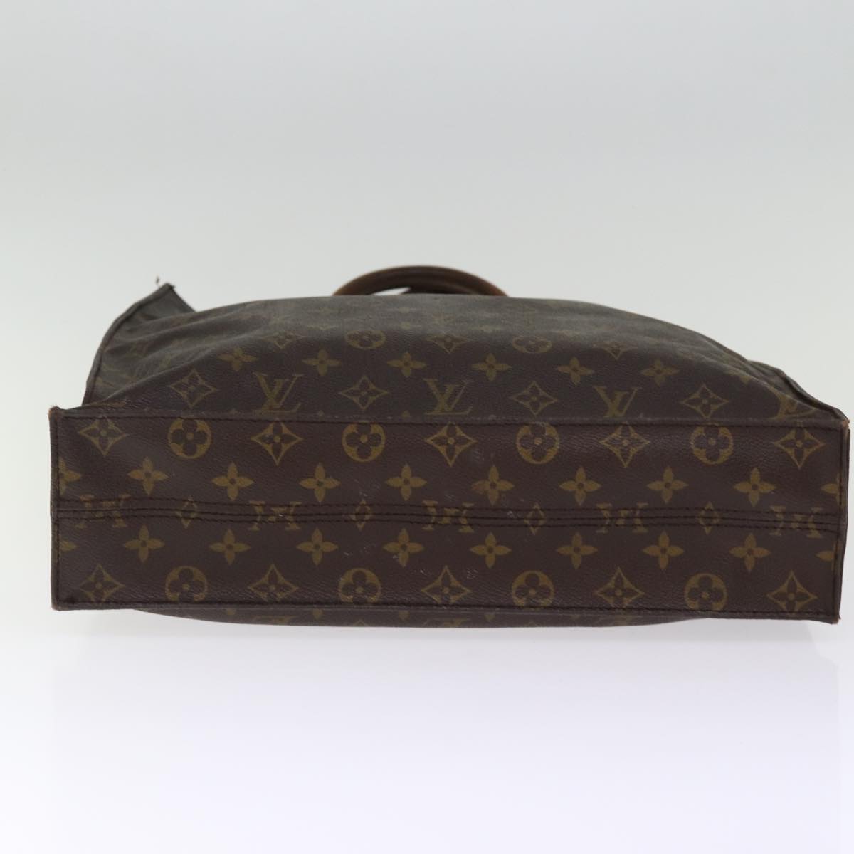LOUIS VUITTON Monogram Sac Plat Hand Bag M51140 LV 74673