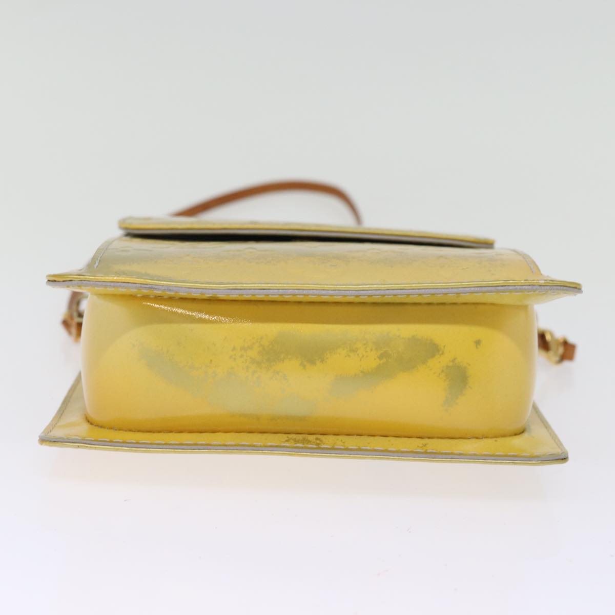 LOUIS VUITTON Monogram Vernis Motto Accessory Pouch Gris M91030 LV 74697