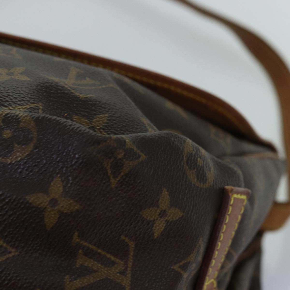 LOUIS VUITTON Monogram Saumur 35 Shoulder Bag M42254 LV 74714