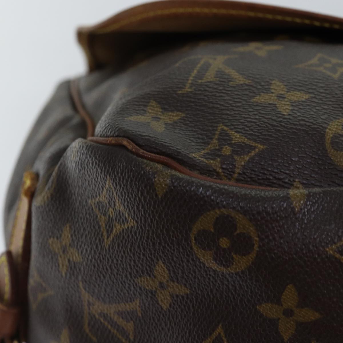 LOUIS VUITTON Monogram Saumur 35 Shoulder Bag M42254 LV 74714