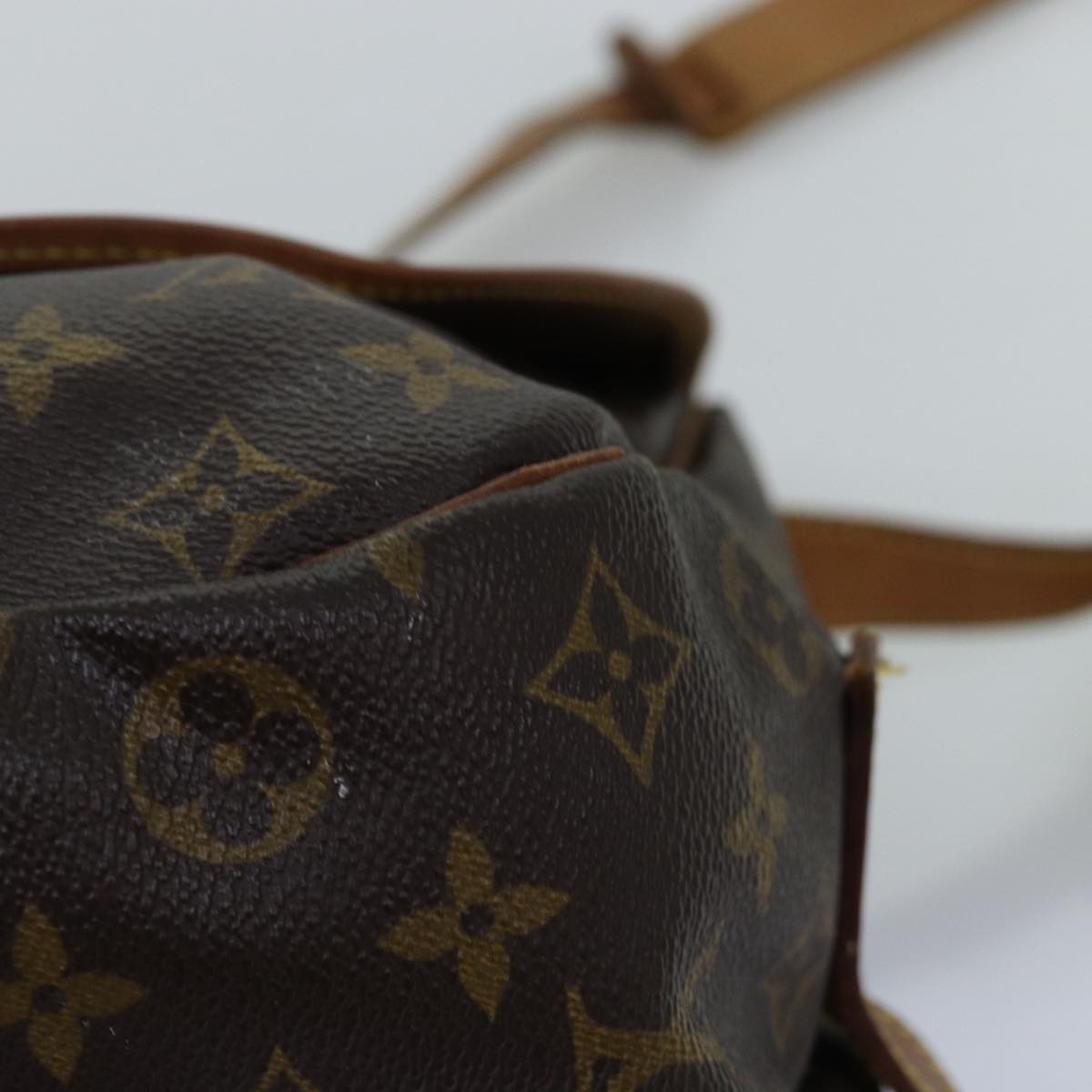 LOUIS VUITTON Monogram Saumur 35 Shoulder Bag M42254 LV 74714