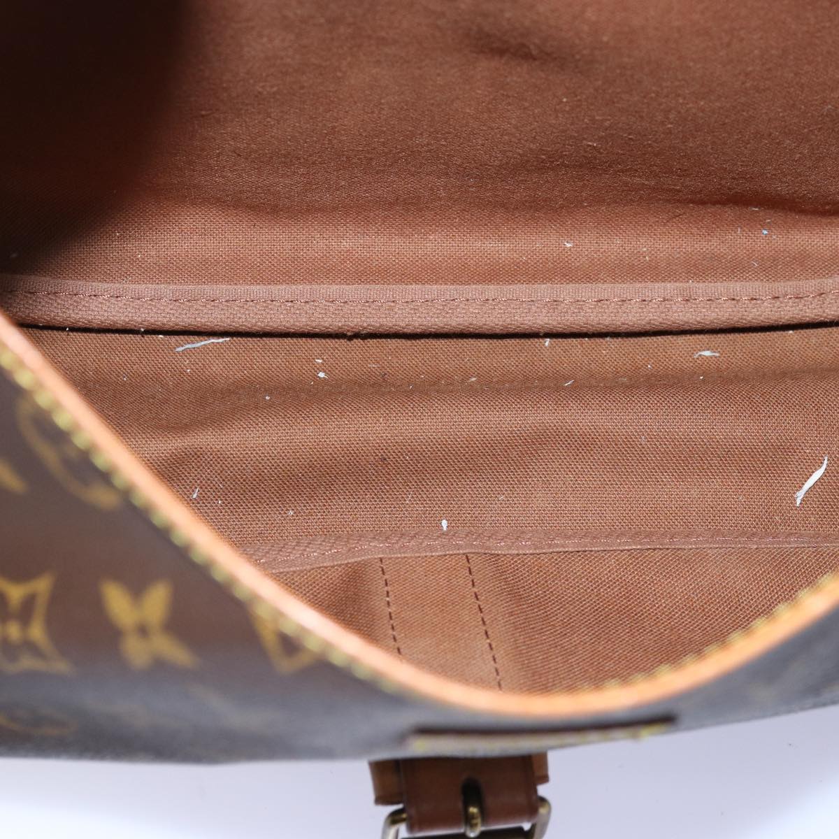 LOUIS VUITTON Monogram Saumur 35 Shoulder Bag M42254 LV 74714