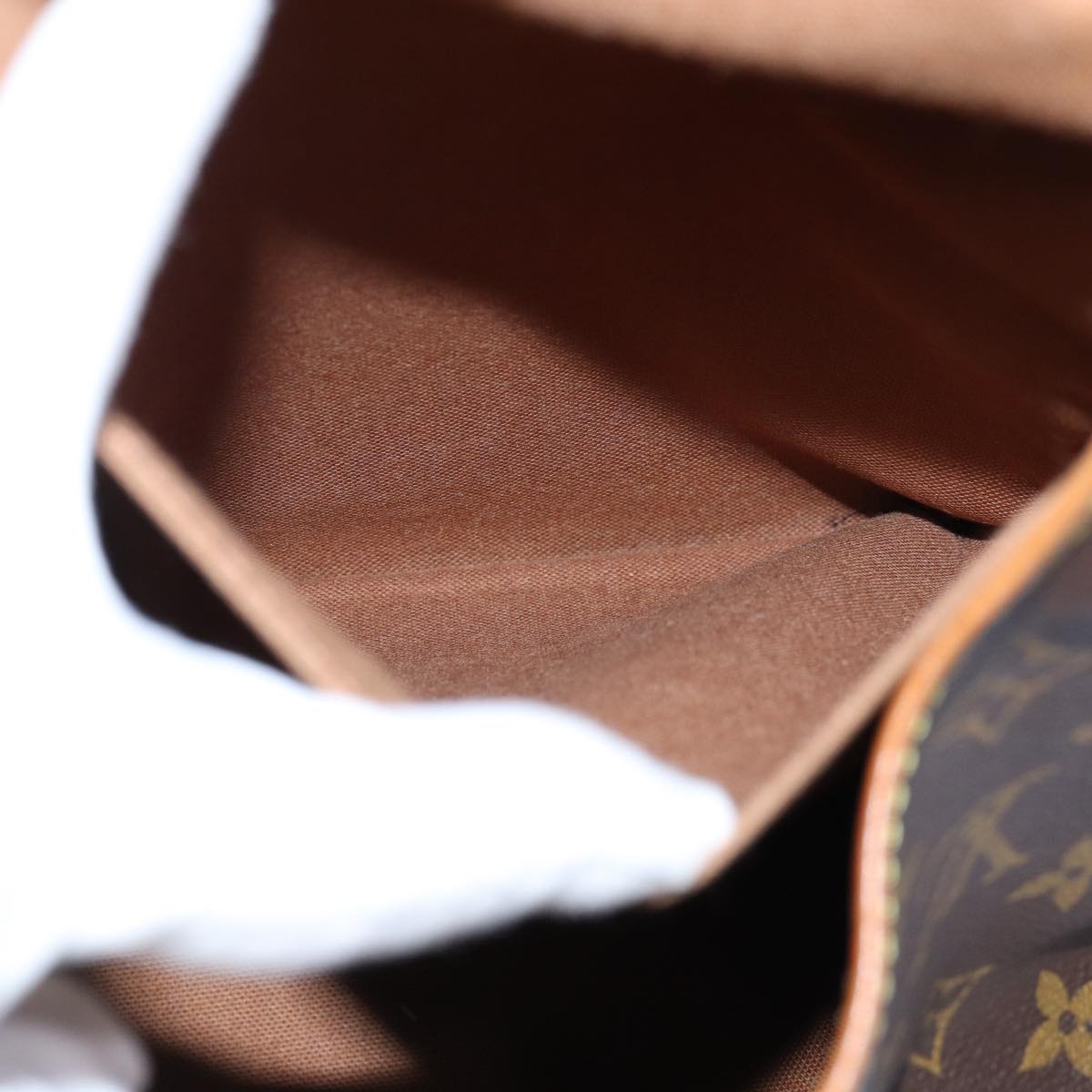 LOUIS VUITTON Monogram Saumur 35 Shoulder Bag M42254 LV 74714