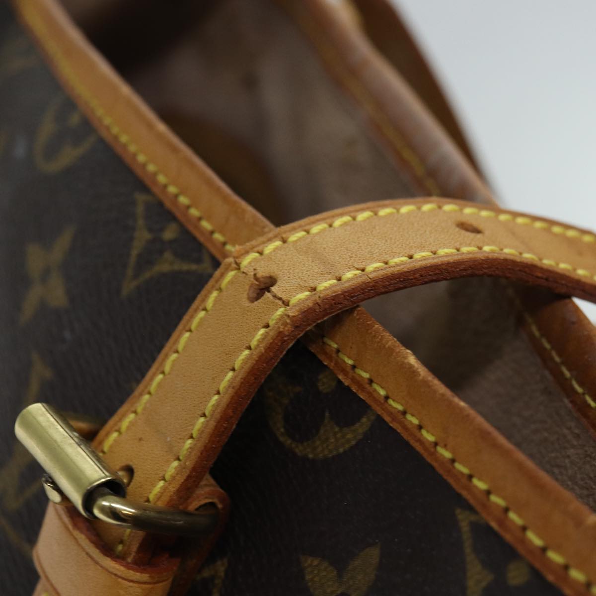 LOUIS VUITTON Monogram Bucket GM Shoulder Bag M42236 LV 74715