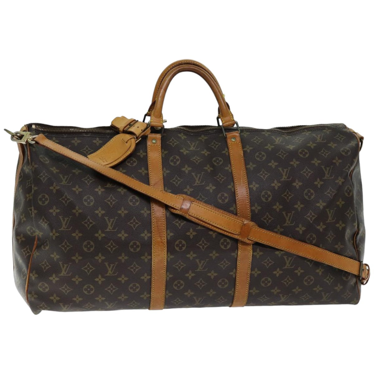 LOUIS VUITTON Monogram Keepall Bandouliere 60 Boston Bag M41412 LV 74731