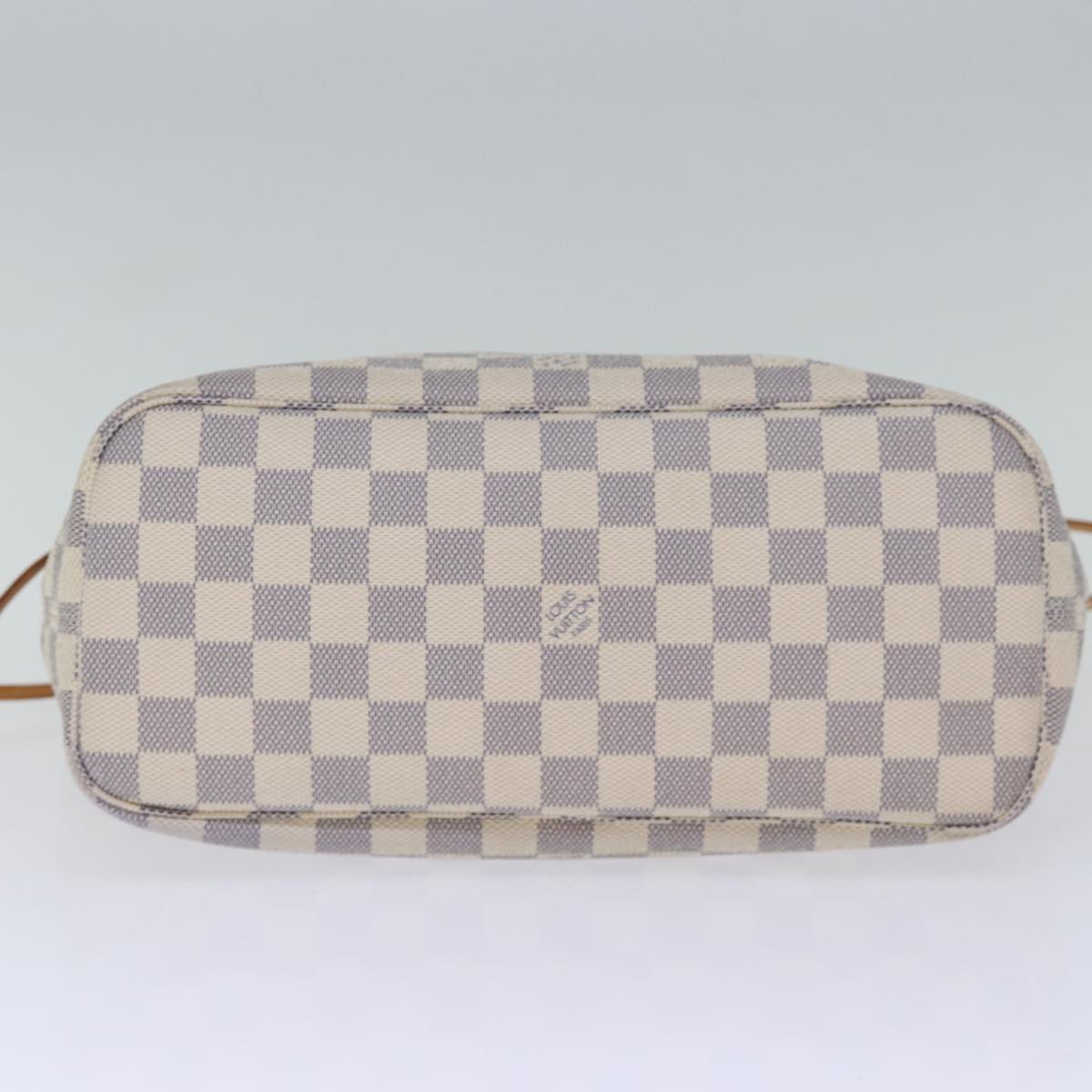 LOUIS VUITTON Damier Azur Neverfull PM Tote Bag N41362 LV 74750