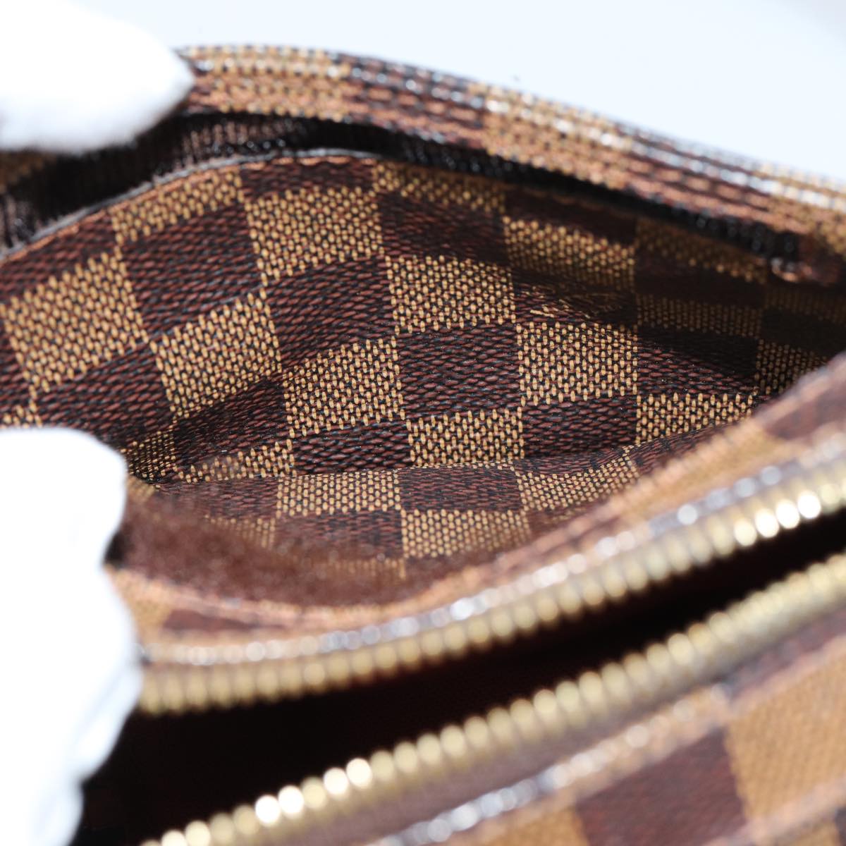 LOUIS VUITTON Damier Ebene Geronimos Shoulder Bag N51994 LV 74765